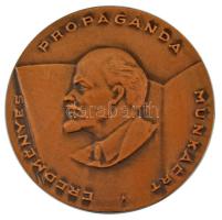 1975. "Eredményes Propaganda Munkáért" Lenin születésének évfordulója alkalmából kiadott egyoldalas bronz emlékérem (70mm) T:AU