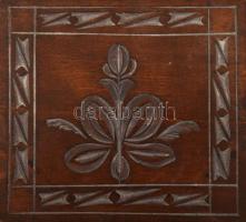 Fa díszdoboz, 9,5x10 cm