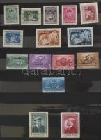 Magyar bélyegek, néhány blokk főleg a 60-as 70-es 80-as évekből, néhány korábbival, portóval, 2 db A...