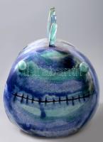 Kumpost Éva (1934-1994): Jónás a cetben. Jelzett, lepattanással, ragasztással, 26x16 cm