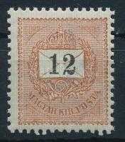 1889 12kr 12 : 11 3/4 fogazással, apró lemezhibákkal, POSTATISZTA luxus minőségben!