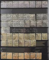 1916-1921 Arató-Parlament, Magyar Posta bélyegek többletpéldányokkal 16 fekete lapos A/4 berakóban