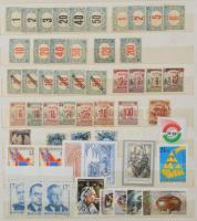 Nagyon vegyes magyar tétel a krajcárosoktól, jobbakkal, modern blokkokkal, 8 lapos A/4 berakóban