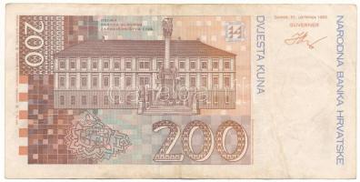 Horvátország 1993. 200K "A6766446C" T:F
Croatia 1993. 200 Kuna "A6766446C" C:F
...