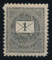 1898 1kr 11 1/2 fogazással, szép minőség (34.000)