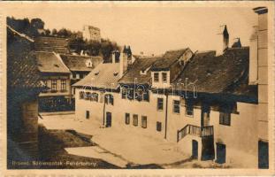 Brassó, Kronstadt, Brasov; Szélespatak, Fehértorony. Zeidner H. kiadása / street, tower