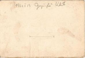 Eger, Deák Ferenc utca, Törvényszék, Színház - leporellólap egy része (non PC) (ázott sarkak / wet c...