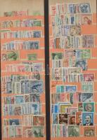 Európai országok érdekes régi összeállítása nagyalakú 16 lapos régi csatos berakóban, a gerince elvá...