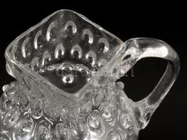 Bütykös kancsó, Parád, cca 19. sz. vége, hibátlan, m: 12 cm