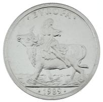 Spanyolország 1989M 1E Ag "Európé (Agénór leánya) elrablása" fantázia emlékkiadás kapszulá...