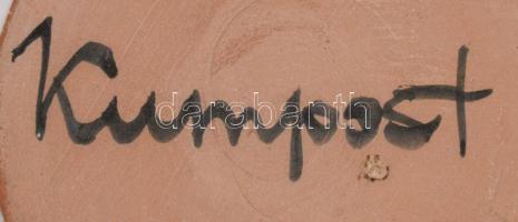 Kumpost Éva (1934-1994): Hőlégballon. Jelzett, sérült, m: 22 cm