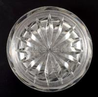 Ólomkristály váza, lepattanással, m: 20,5 cm