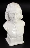 Herendi Liszt büszt. Jelzett, hibátlan, m: 23,5 cm