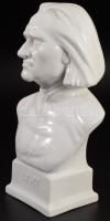 Herendi Liszt büszt. Jelzett, hibátlan, m: 23,5 cm