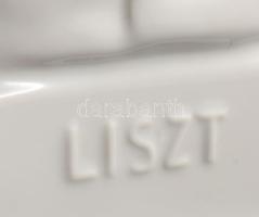 Herendi Liszt büszt. Jelzett, hibátlan, m: 23,5 cm