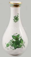 Herendi Apponyi Vert mintás váza. Jelzett, repedt, m: 16 cm