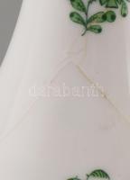 Herendi Apponyi Vert mintás váza. Jelzett, repedt, m: 16 cm