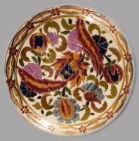 Fischer Ignác csészealj. Jelzett, mázátrepedéssel, d: 15,5 cm