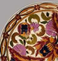 Fischer Ignác csészealj. Jelzett, mázátrepedéssel, d: 15,5 cm