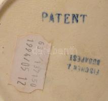 Fischer Ignác csészealj. Jelzett, mázátrepedéssel, d: 15,5 cm