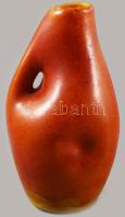 Tófej füles váza. Jelzés nélkül, hibátlan, m: 16,5 cm