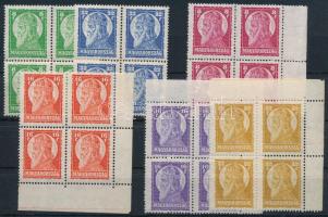 1928-1929 Szent István I. és II. sorok négyestömbökben (14.000)