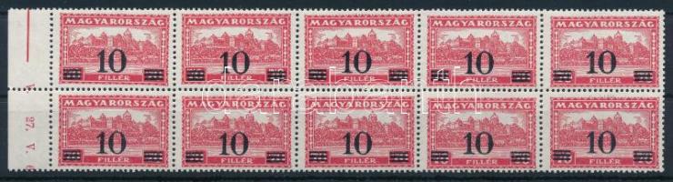 1933 Kisegítő bélyeg III. tízestömb (15.000)