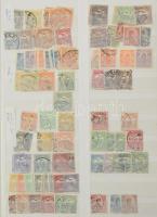 Magyar bélyegek a krajcárosoktól 24 lapos rendező berakóban másodpéldányokkal, vegyes anyag néhány j...