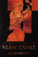 Szász Endre: Szász-Ország. Szász Endre által ALÁÍRT példány. Bp., 2000, Amistar. (Wellprint-ny.), 149 p. Egészoldalas és szövegközti, nagyrészt színes illusztrációkkal. Kiadói kartonált papírkötésben, kiadói illusztrált papír védőborítóban, kissé karcos borítóval, 32,5 cm.