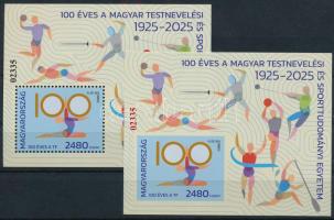 2025 Testnevelési Egyetem fogazott és vágott blokk azonos sorszámmal