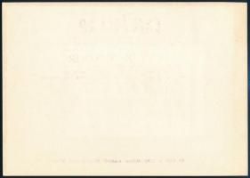 1980 Légrády Sándor grafikusművész pályafutásának 50 éves évfordulójára kiadott, a Lánchíd III. blok...