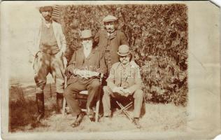 1906 Mácsa, Macea (Arad); férfiak csoportja / group of men. photo (EM)