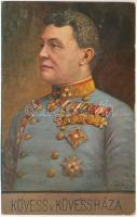 General der Infanterie Kövess von Kövessháza / WWI Austro-Hungarian K.u.K. military art postcard, Infantry General. G.G.W.II. Nr. 150. s: J. Jaunbersin (ázott / wet damage)
