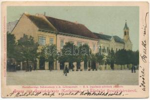 1901 Gyulafehérvár, Karlsburg, Alba Iulia; Barmherzige Schwestern r.-k. Lehranstalt / Római katolikus irgalmas nővérek intézete. Weisz Bernát kiadása / Catholic boarding school (ázott / wet damage)