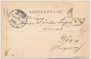 1907 Marosvásárhely, Targu Mures; Széchenyi tér, Medgyesfalvi szesz nagyraktár, vendégfogadó a Napho...