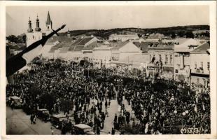 1940 Marosvásárhely, Targu Mures; bevonulás / entry of the Hungarian troops + "1940 Marosvásárhely visszatért" So. Stpl. (EK)