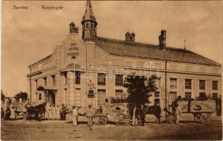 Szentes, Első Szentesi Kenyérgyár R.T. és lovaskocsijai. Vecsevi István kiadása