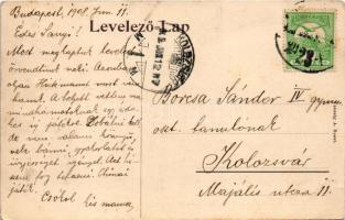 1908 Budapest IX. Közvágóhíd, Soroksári út 58. Taussig A. 3398. (EK)