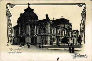 Budapest XIII. Vígszínház. Art Nouveau, litho (EB)