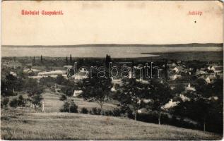 1910 Csopak, látkép (EM)