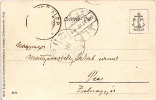 1904 Fonyód, Paál és Vollnhofer villa, Duchon villa. Gerő Zsigmond kiadása (EK)