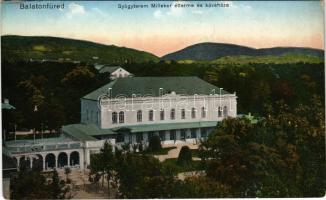 Balatonfüred, Gyógyterem, Milleker étterme és kávéháza (gyűrődés / crease)