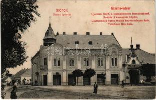 Siófok, Darányi Ignác tér, Gizella udvar, Muth József üzlete (ázott / wet damage)