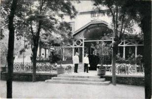 1925 Balatonlelle, Balaton szálloda, terasz pincérekkel (EK)