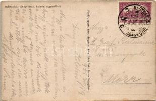 1925 Balatonlelle, Balaton szálloda, terasz pincérekkel (EK)