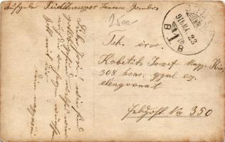 1916 Gombos, Bogojeva, Bogojevo; vadász puskával és kutyával / hunter with rifle and dog. photo (EK)