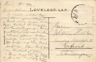 1912 Győr, Széchenyi tér, üzletek. Hermann Izidor kiadása (Rb)