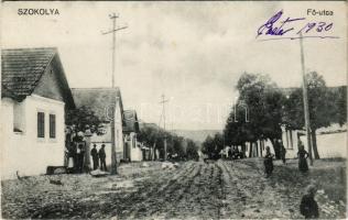 1930 Szokolya, Fő utca. Hangya szövetkezet kiadása (EK)