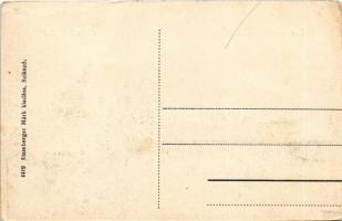 Szikszó, Fő utca, üzletek, automobil. Stambeger Márk kiadása (ragasztónyom / glue mark)