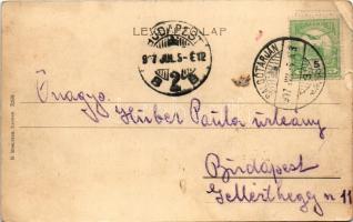 1907 Debrecen, Debreczen szabad királyi város ötösfogata. R. Mosinger (Zagreb) (szakadás / tear)